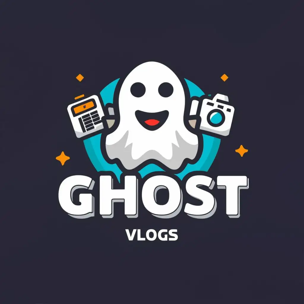 Logo Galleria - LOGO Design For Ghost Vlogs Mysterious Typography with TravelInspired Ghost Imagery